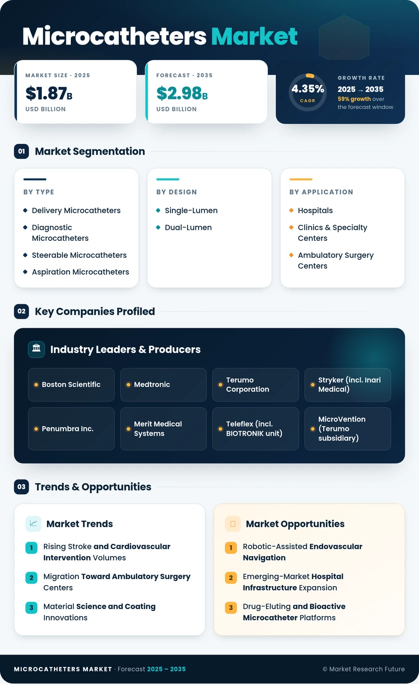 Microcatheters Market Research Report—Global Forecast till 2035 Infographic