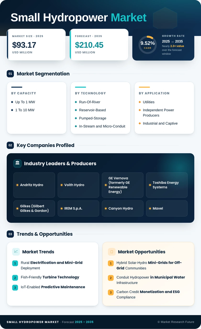 Small Hydropower Market Research Report — Global Forecast till 2035 Infographic