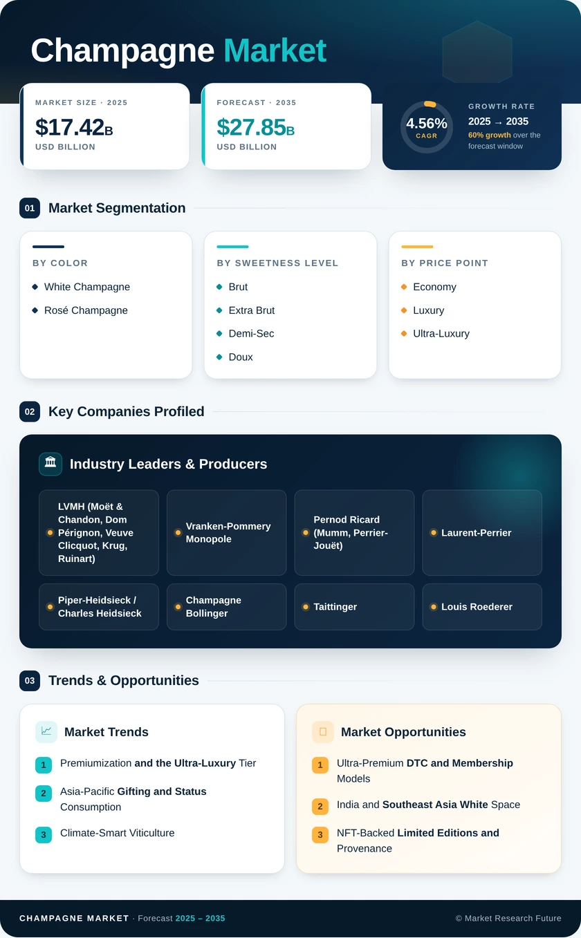 Champagne Market Research Report — Forecast till 2035 Infographic