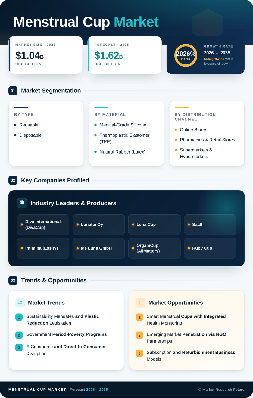 Menstrual Cup Market Research Report- Forecast To 2035 Infographic