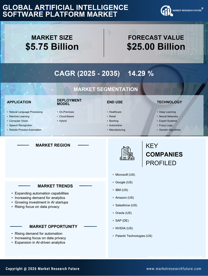 US Artificial Intelligence Software Platform Market Infographic