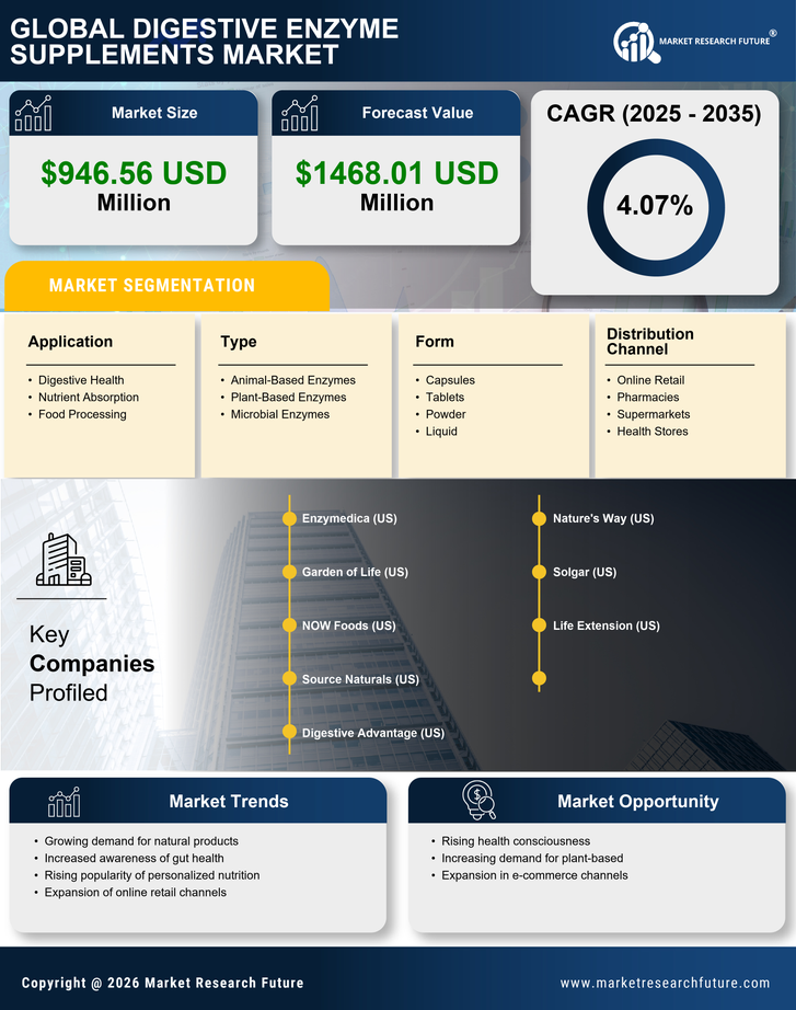 US Digestive Enzyme Supplements Market Research Report — Forecast till 2035 Infographic