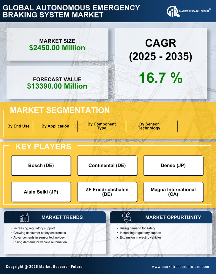 US Autonomous Emergency Braking System Market Infographic