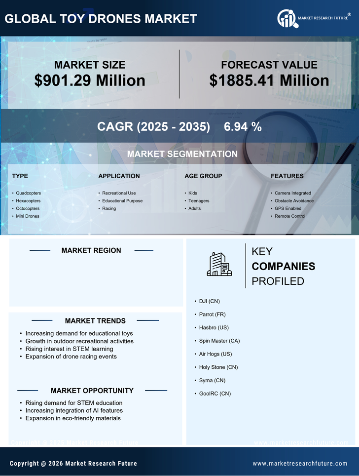US Toy Drones Market Infographic