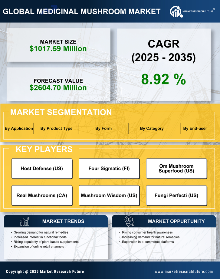 US Medicinal Mushroom Market Infographic