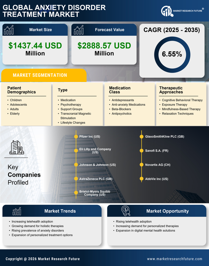 US Anxiety Disorder Treatment Market Infographic