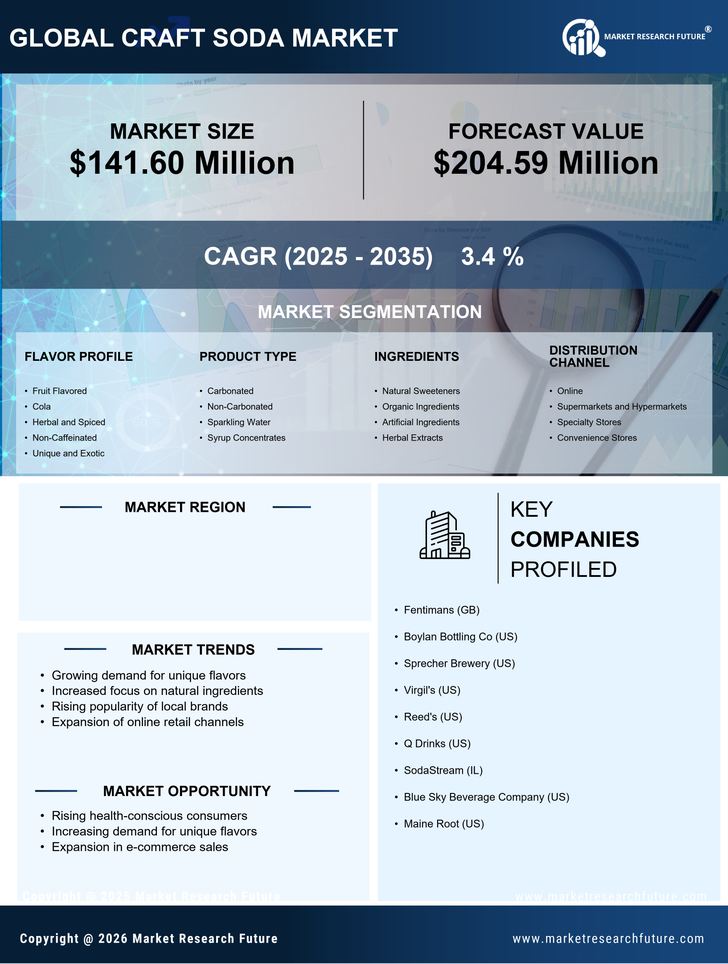 US Craft Soda Market Research Report — Forecast till 2035 Infographic