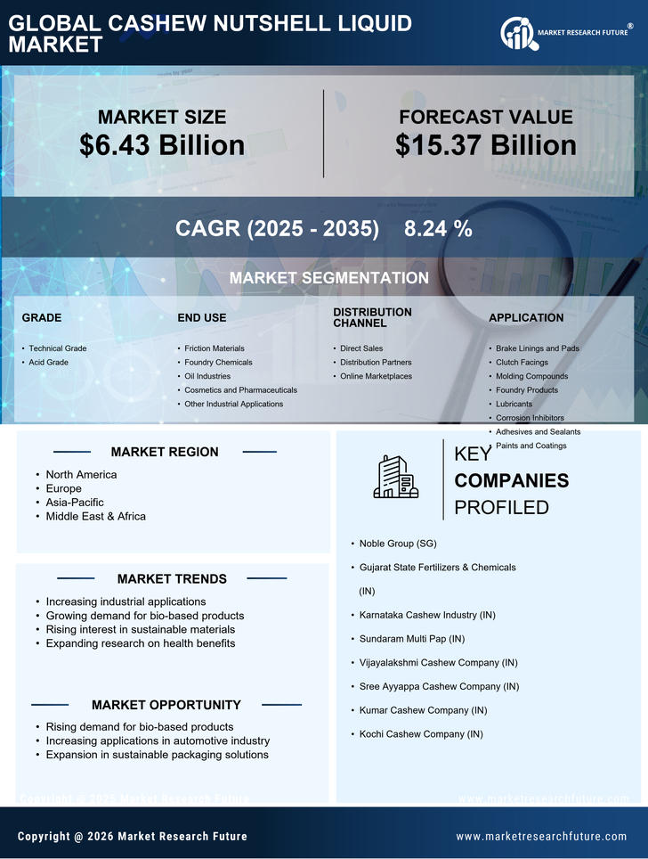 Cashew Nutshell Liquid Market Research Report — Global Forecast till 2035 Infographic