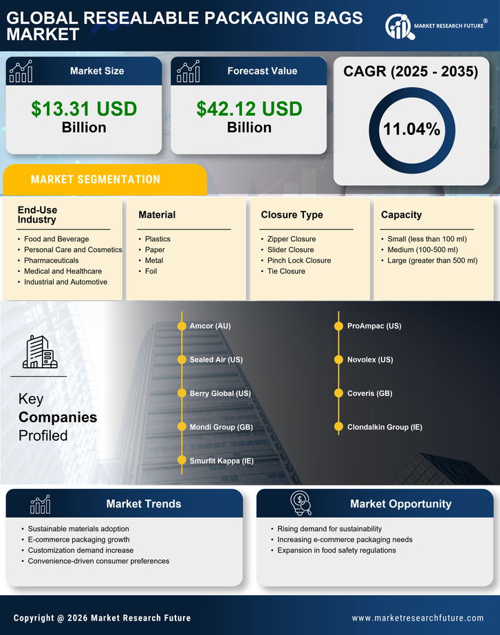 Resealable Packaging Bags Market Research Report- Global Forecast till 2035 Infographic