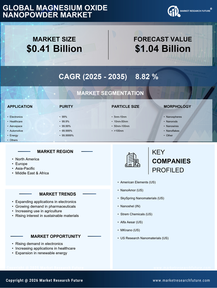 Magnesium Oxide Nanopowder Market Research Report - Global Forecast till 2035 Infographic