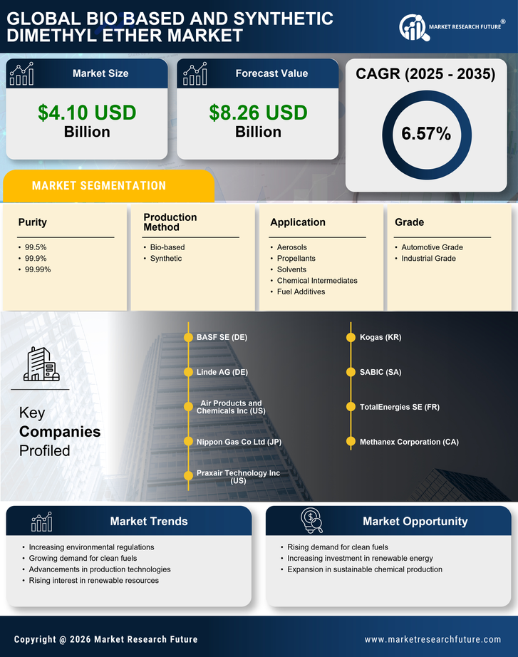 Bio Based And Synthetic Dimethyl Ether Market Research Report - Global Forecast by 2035 Infographic