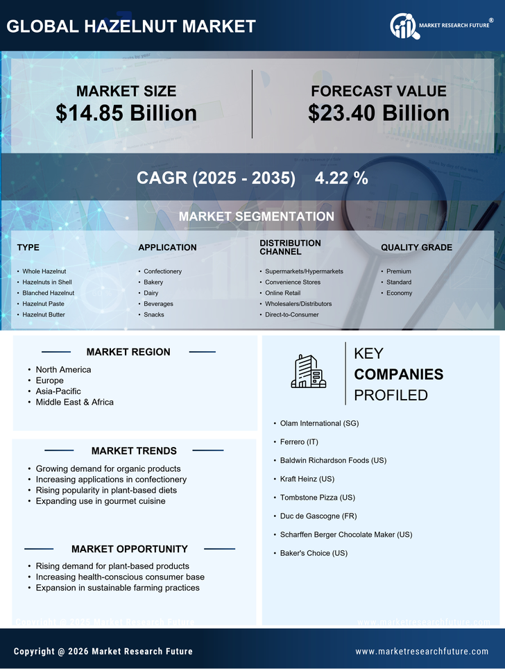 Hazelnut Market Research Report — Global Forecast till 2035 Infographic