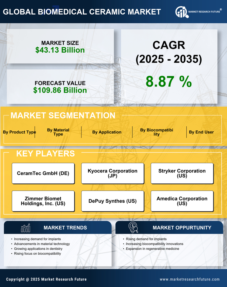 Biomedical Ceramic Market Size | Global Research Report 2035 Infographic