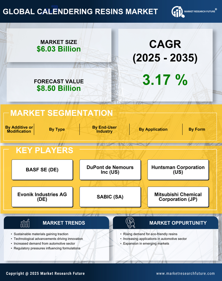 Calendering Resins Market Research Report - Global Forecast by 2035 Infographic