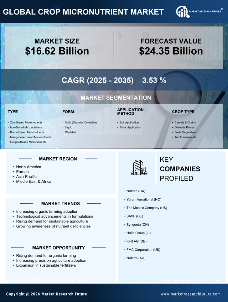 Crop Micronutrient Market Research Report — Global Forecast till 2035 Infographic