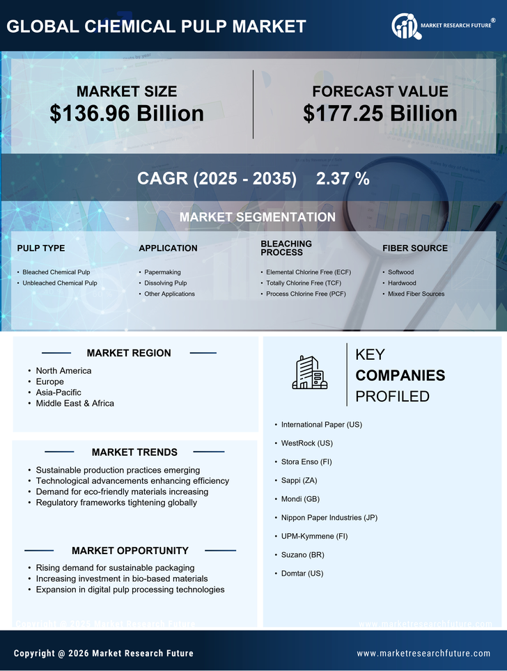 Chemical Pulp Market Research Report — Global Forecast till 2035 Infographic