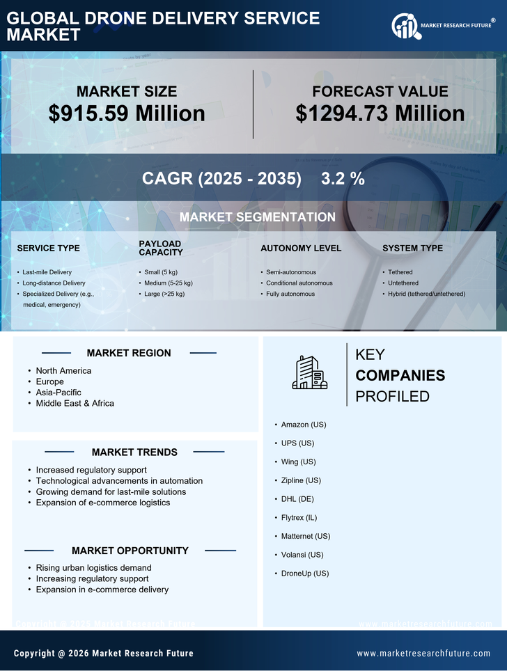 Drone Delivery Service Market Research Report - Forecast Till 2035 Infographic