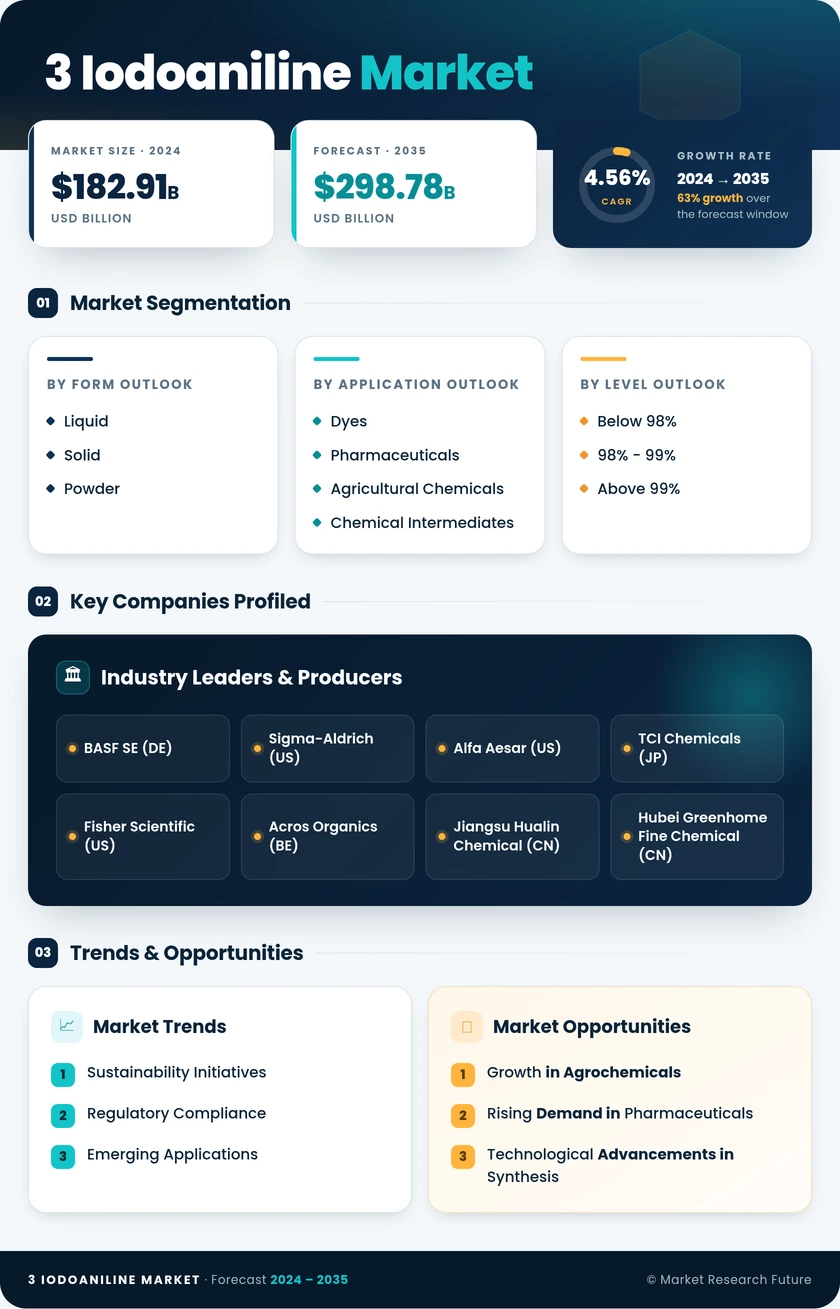 3-Iodoaniline Market Research Report — Global Forecast till 2035 Infographic