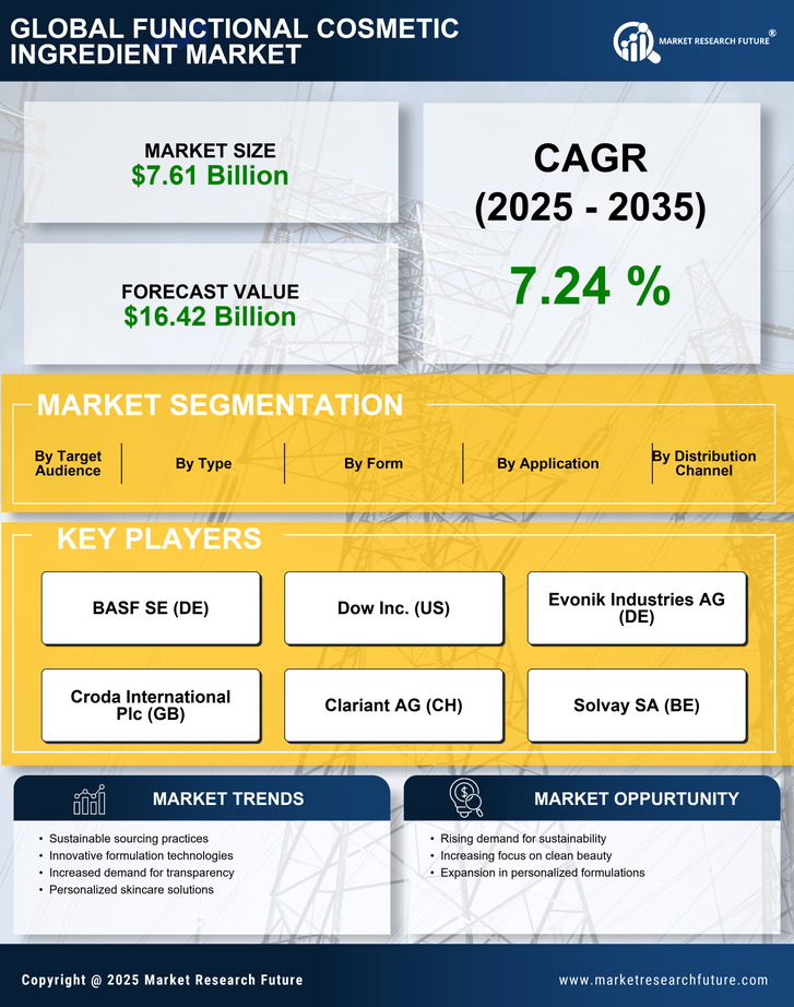 Functional Cosmetic Ingredient Market Research Report - Global Forecast by 2035 Infographic