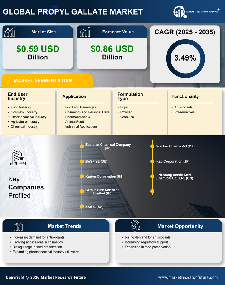Propyl Gallate Market Research Report — Global Forecast till 2035 Infographic