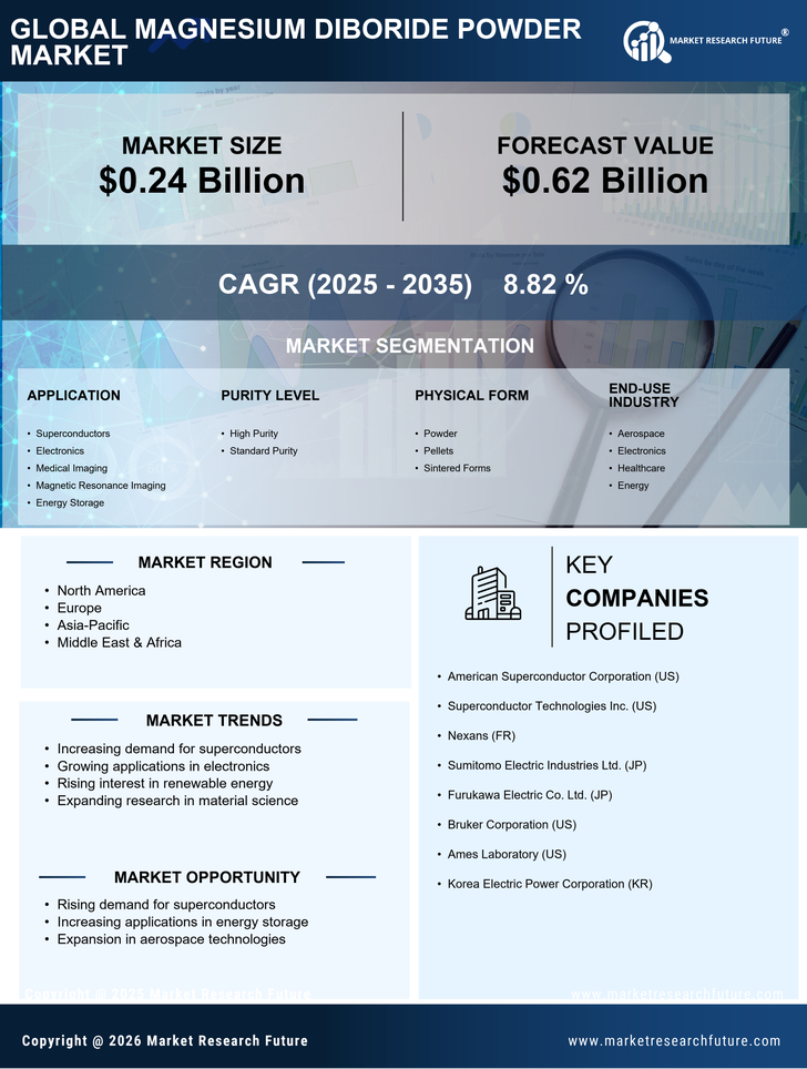 Magnesium Diboride Powder Market Research Report — Global Forecast till 2035 Infographic