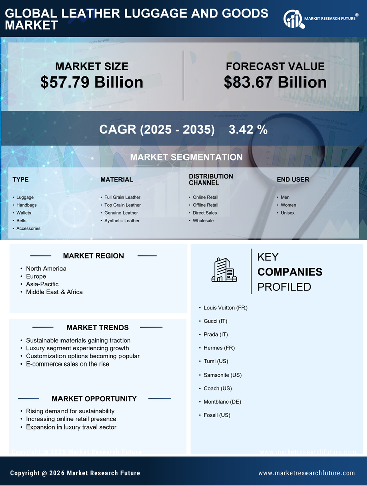 Leather Luggage and Goods Market Research Report — Global Forecast till 2035 Infographic