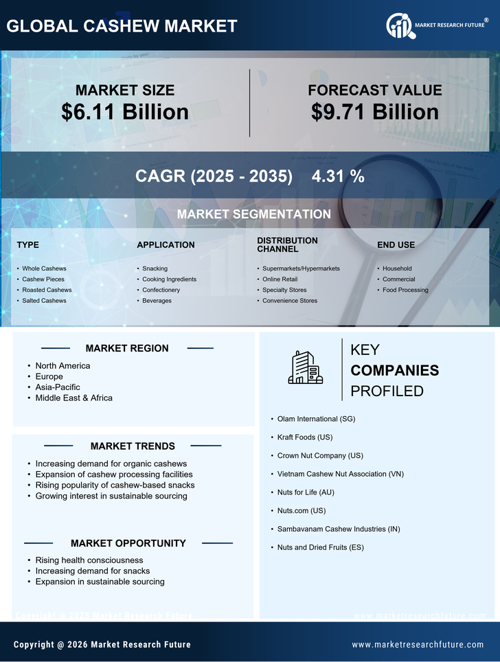 Cashew Market Research Report — Global Forecast till 2035 Infographic