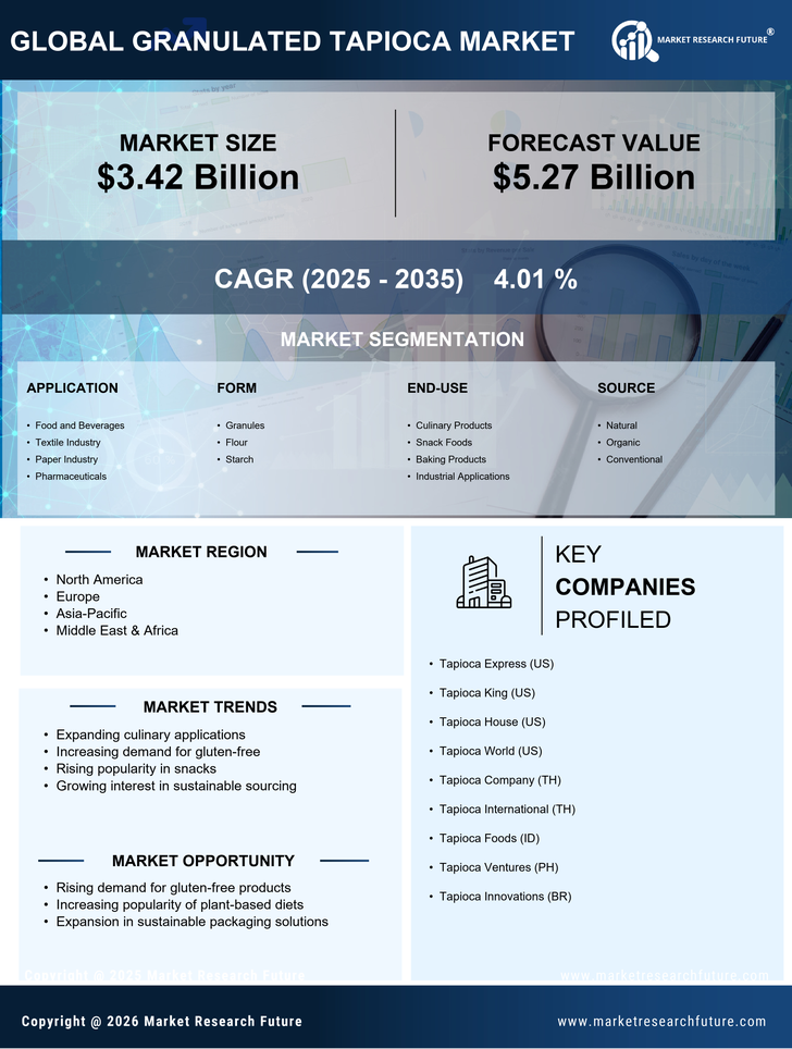 Granulated Tapioca Market Research Report — Global Forecast till 2035 Infographic