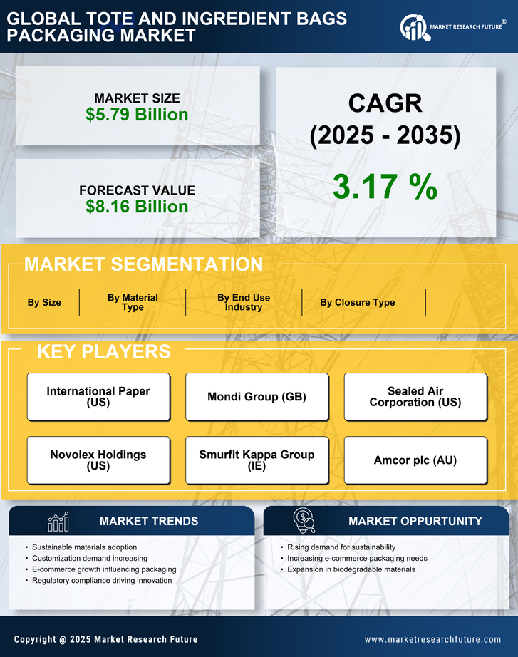 Tote And Ingredient Bags Packaging Market Research Report - Global Forecast by 2035 Infographic