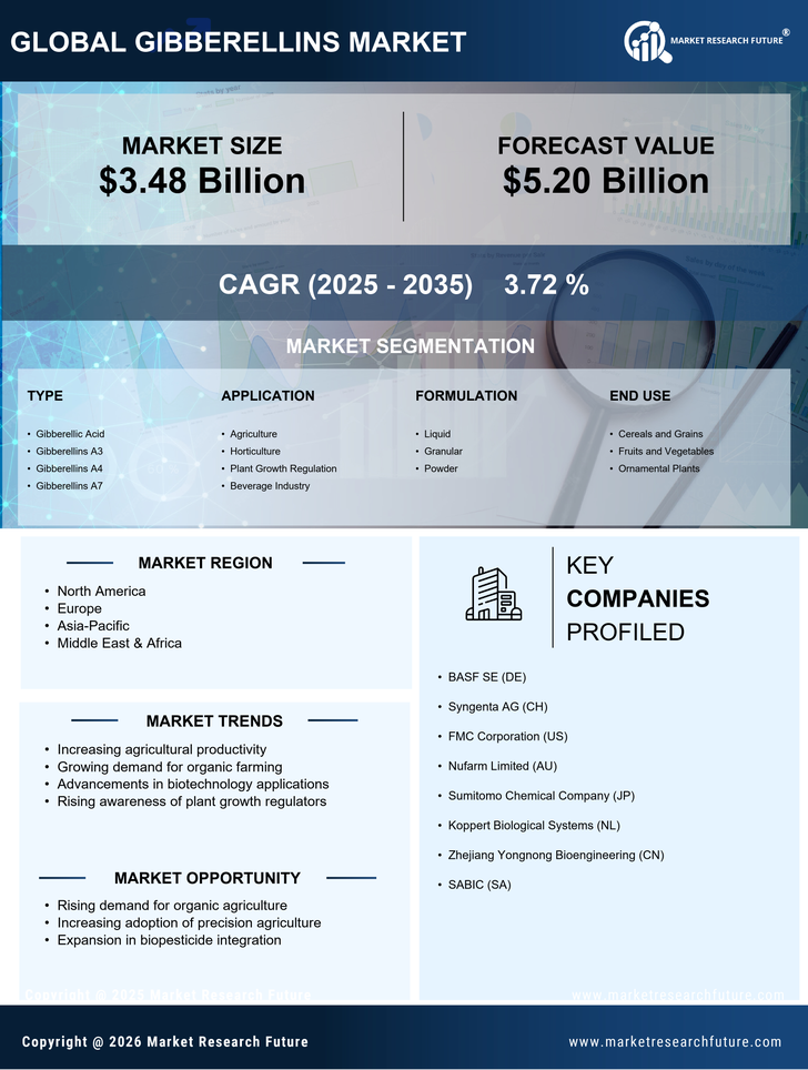 Gibberellins Market Research Report — Global Forecast till 2035 Infographic