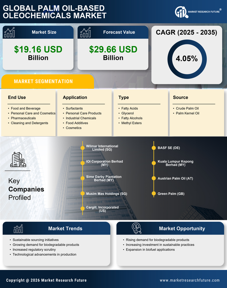Palm Oil Based Oleochemicals Market Research Report - Global Forecast by 2035 Infographic