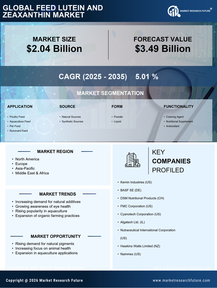 Feed Lutein And Zeaxanthin Market Research Report — Global Forecast till 2035 Infographic