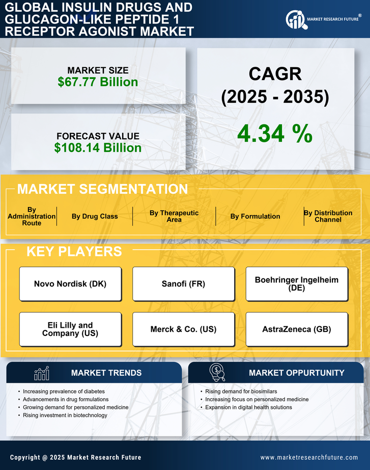 Insulin Drugs And Glucagon Like Peptide 1 Receptor Agaonist Market - Forecast till 2035 Infographic