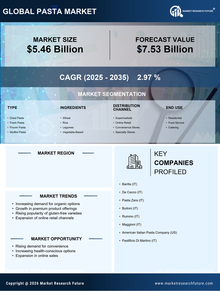 China Pasta Market Research Report — Forecast till 2035 Infographic