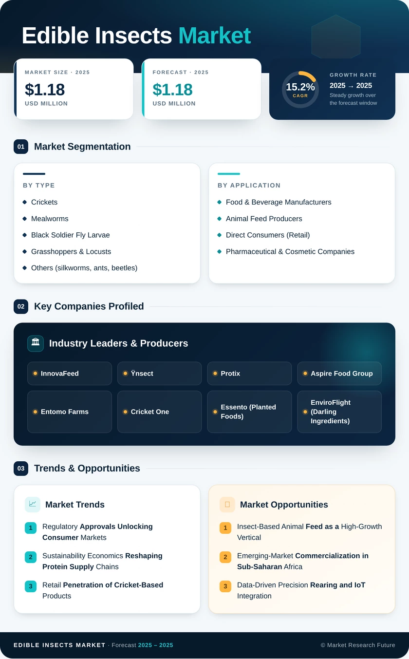 Edible Insects Market Research Report - Forecast till 2035 Infographic