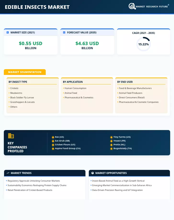 Edible Insects Market Research Report - Forecast till 2035 Infographic