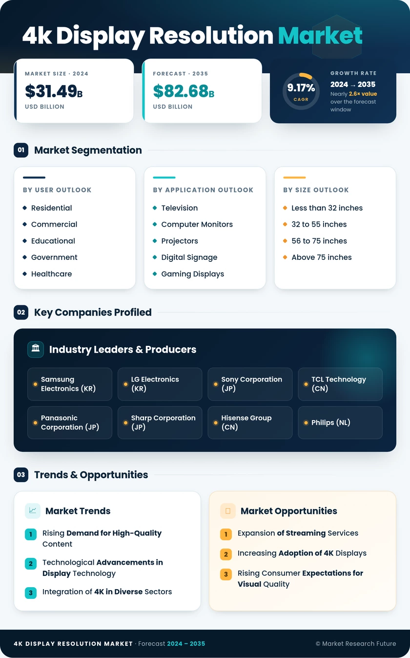 4K Display Resolution Market Research Report- Forecast till 2035 Infographic