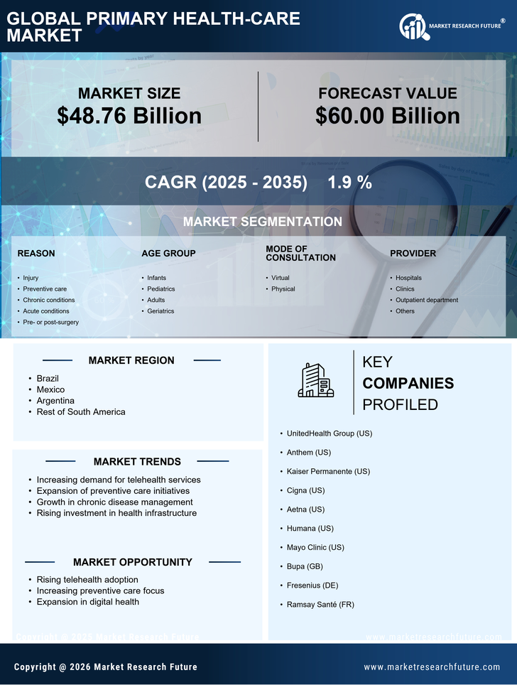 South America Primary Health Care Service Market Research Report - Forecast to 2035 Infographic
