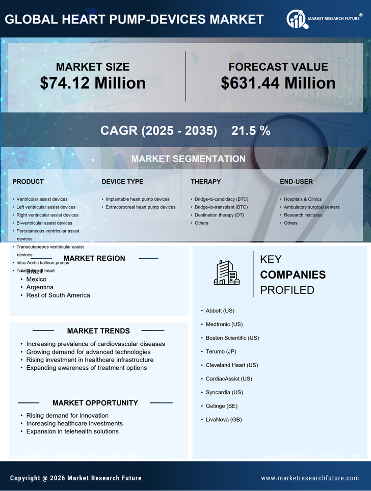 South America Heart Pump Devices Market Infographic