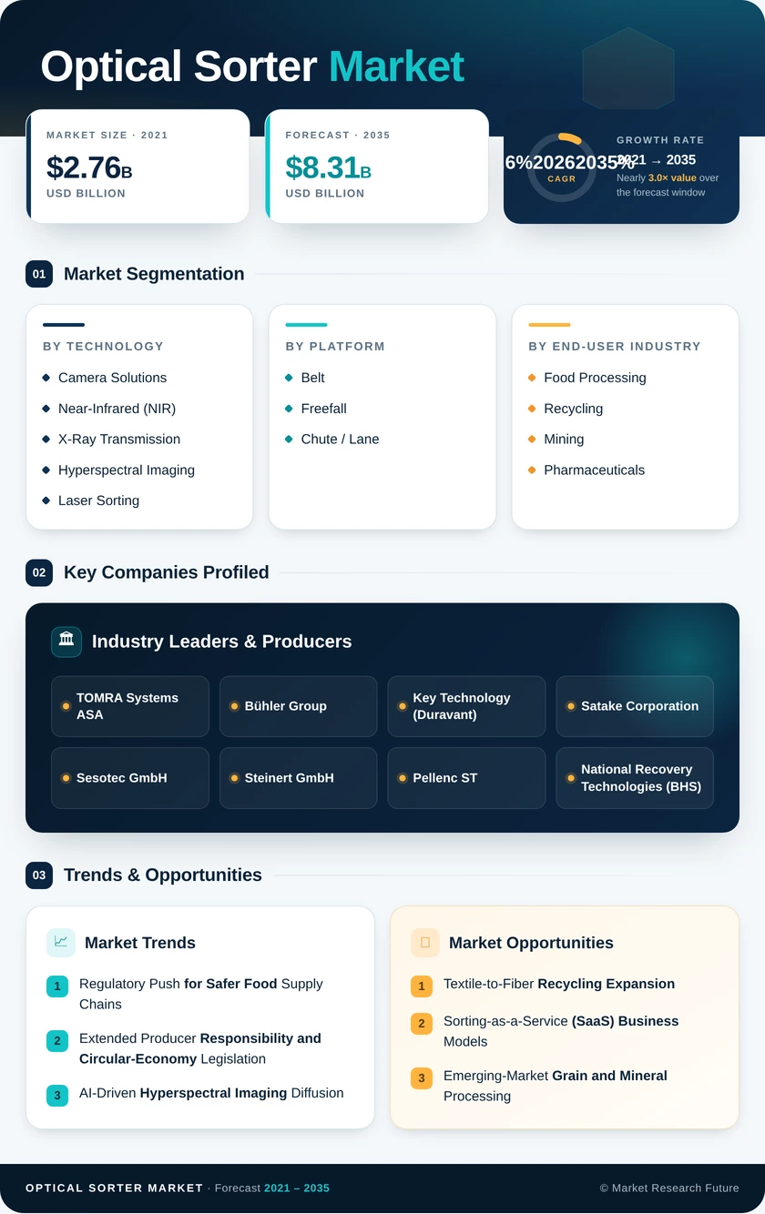 Optical Sorter Market Research Report - Forecast to 2035 Infographic