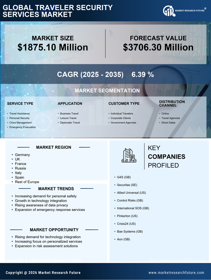 Europe Traveler Security Services Market Research Report- Forecast to 2035 Infographic