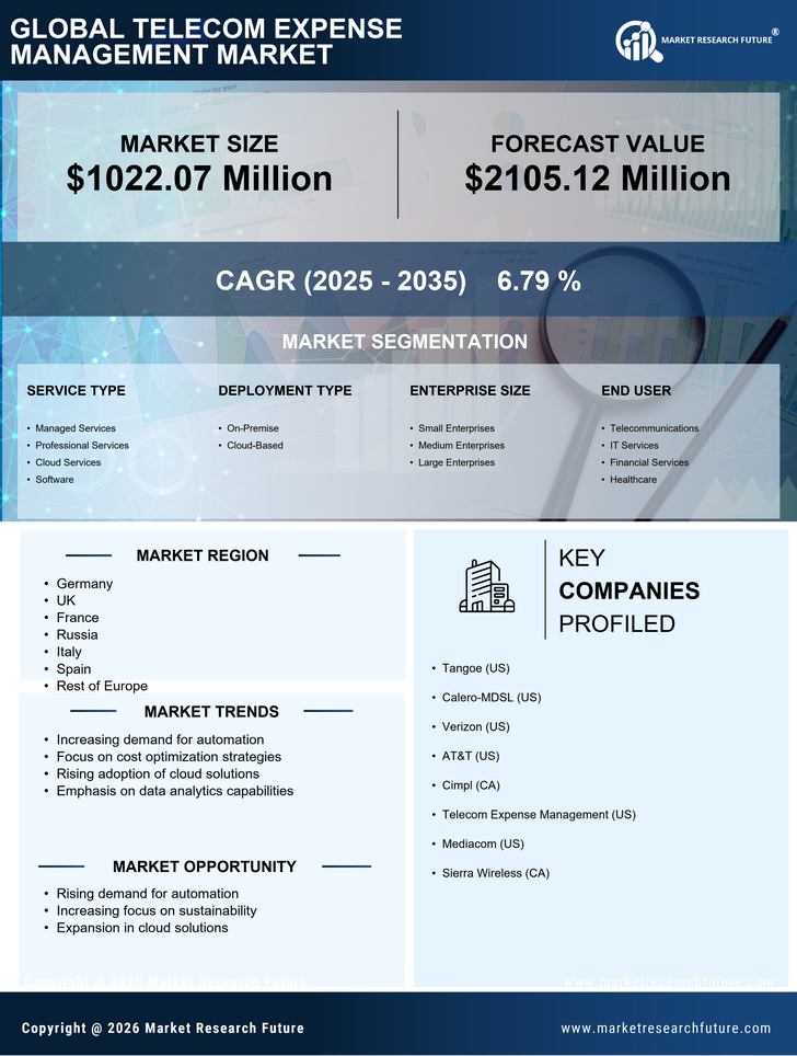 Europe Telecom Expense Management Market Research Report - Forecast to 2035 Infographic