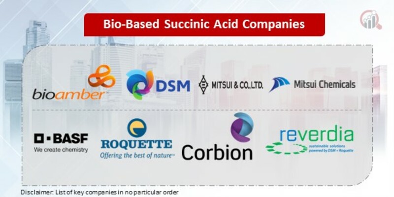 Bio-Based Succinic Key Companies
