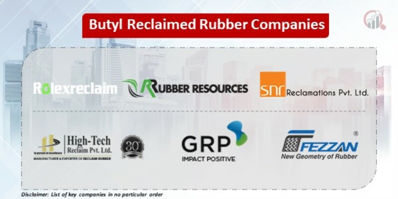Butyl Reclaimed Rubber Key Companies