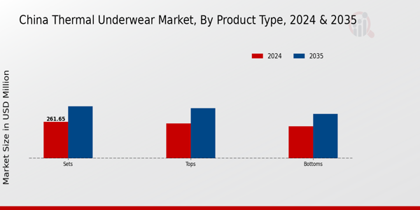 China Thermal Underwear Market Product Type Insights