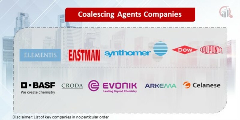 Coalescing Agents Key Companies