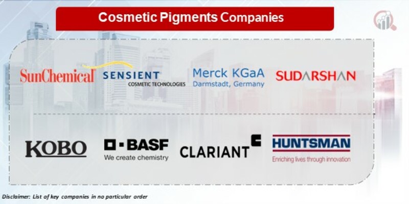 Cosmetic pigments Key Companies