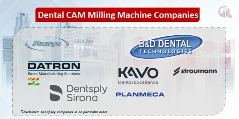 Dental CAM Milling Machine Key Companies