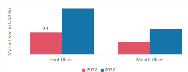 Diabetic Ulcer Treatment Market, by Type, 2022 & 2032