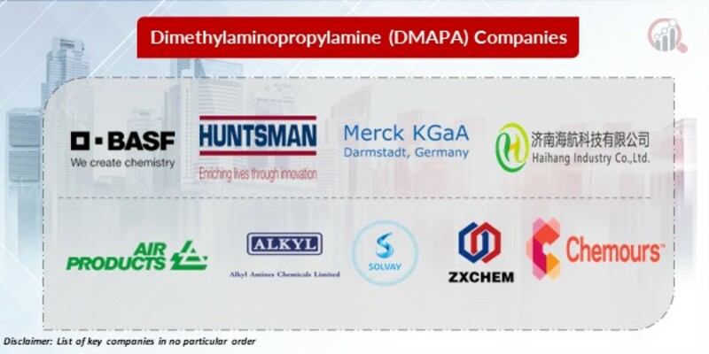 Dimethylaminopropylamine Key Companies